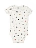 Carter's 100% Cotton Print White Short Sleeve Onesie 12-18 MO / 18 MO - photo 1
