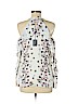 BCBGMAXAZRIA 100% Polyester White Sleeveless Blouse Size XS - photo 2