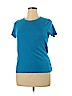Jones New York Sport 100% Cotton Blue Short Sleeve T-Shirt Size XL (petite) - photo 1