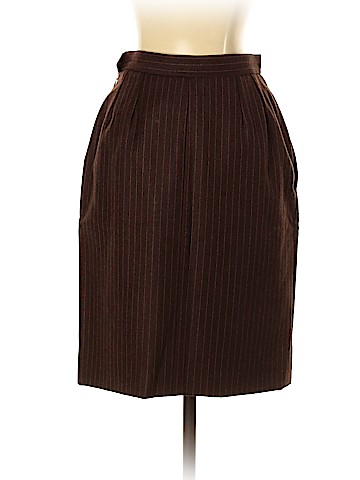 Yves Saint Laurent Rive Gauche Wool Skirt (view 2)