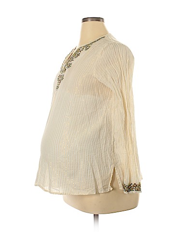 Liz Lange Maternity Long Sleeve Blouse (view 1)