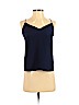 J.Crew 100% Silk Blue Sleeveless Silk Top Size 0 (petite) - photo 1