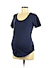 Old Navy - Maternity 100% Cotton Blue Short Sleeve Blouse Size M - photo 1