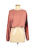 Bella 100% Cotton Pink Long Sleeve T-Shirt Size M - photo 1