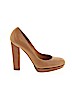 Casadei 100% Leather Tan Heels Size 10 - photo 1