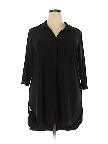 Women With Control 3/4 Sleeve Top (view 1)