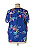 Apt. 9 100% Polyester Blue Short Sleeve Blouse Size XL - photo 2