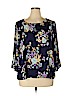 Cameo Appearance 100% Polyester Blue 3/4 Sleeve Blouse Size 1X - photo 1