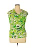 Worthington Green Short Sleeve Top Size L (petite) - photo 1