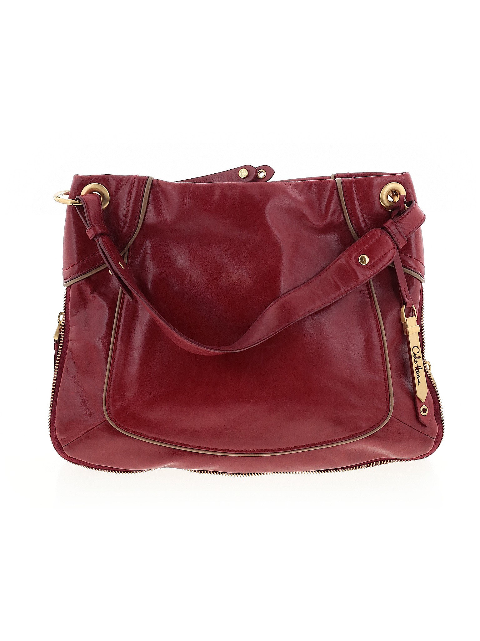 cole haan red handbag