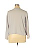 Eileen Fisher 100% Silk Gray Silk Cardigan Size L - photo 2