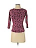 Gap 100% Cotton Burgundy 3/4 Sleeve Top Size XS - photo 1