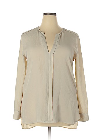 Ann Taylor Factory Long Sleeve Blouse (view 1)