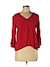 Zara Red 3/4 Sleeve Blouse Size M - photo 1