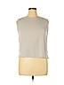 Eileen Fisher 100% Silk Gray Sleeveless Silk Top Size L - photo 1