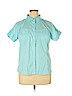 Eddie Bauer Blue Short Sleeve Button-Down Shirt Size XL (petite) - photo 1