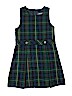 Lands' End Checkered-gingham Blue Dress Size 8 - photo 1