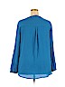 Harve Benard 100% Polyester Blue Long Sleeve Blouse Size 2X - photo 2