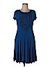 Rabbit Rabbit Rabbit Designs Blue Casual Dress Size 16 - photo 1