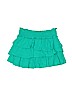 Justice 100% Cotton Solid Teal Skort Size 10 - photo 2