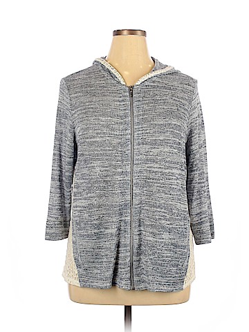 Zenergy by Chico's Zip Up Hoodie (view 1)