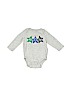 Baby Gap 100% Cotton Graphic Gray Long Sleeve Onesie Size 3-6 mo - photo 1