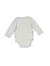 Baby Gap 100% Cotton Graphic Gray Long Sleeve Onesie Size 3-6 mo - photo 2