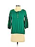 Ann Taylor LOFT Outlet Green 3/4 Sleeve Top Size XS (petite) - photo 1