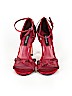 White House Black Market Burgundy Heels Size 7 1/2 - photo 2