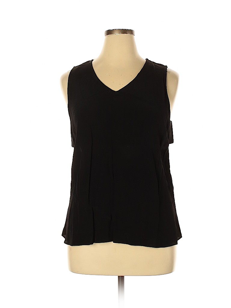 Socialite 100% Rayon Black Sleeveless Blouse Size XL - photo 1