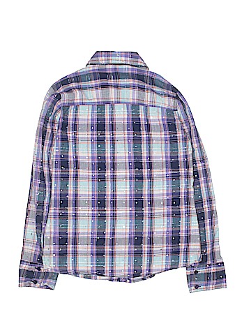 Justice Long Sleeve Button-Down Shirt (view 2)
