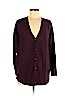 Eileen Fisher 100% Merino Wool Burgundy Wool Cardigan Size M (petite) - photo 1