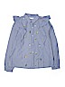 Zara Stripes Blue Long Sleeve Button-Down Shirt Size 13/14 - photo 1