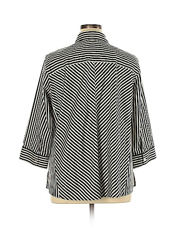 Foxcroft 3/4 Sleeve Button-Down Shirt (view 2)