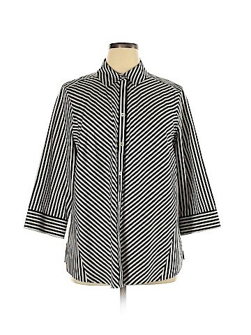 Foxcroft 3/4 Sleeve Button-Down Shirt (view 1)