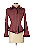 Diane von Furstenberg Burgundy Wool Coat Size 4 - photo 1