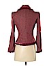 Diane von Furstenberg Burgundy Wool Coat Size 4 - photo 2