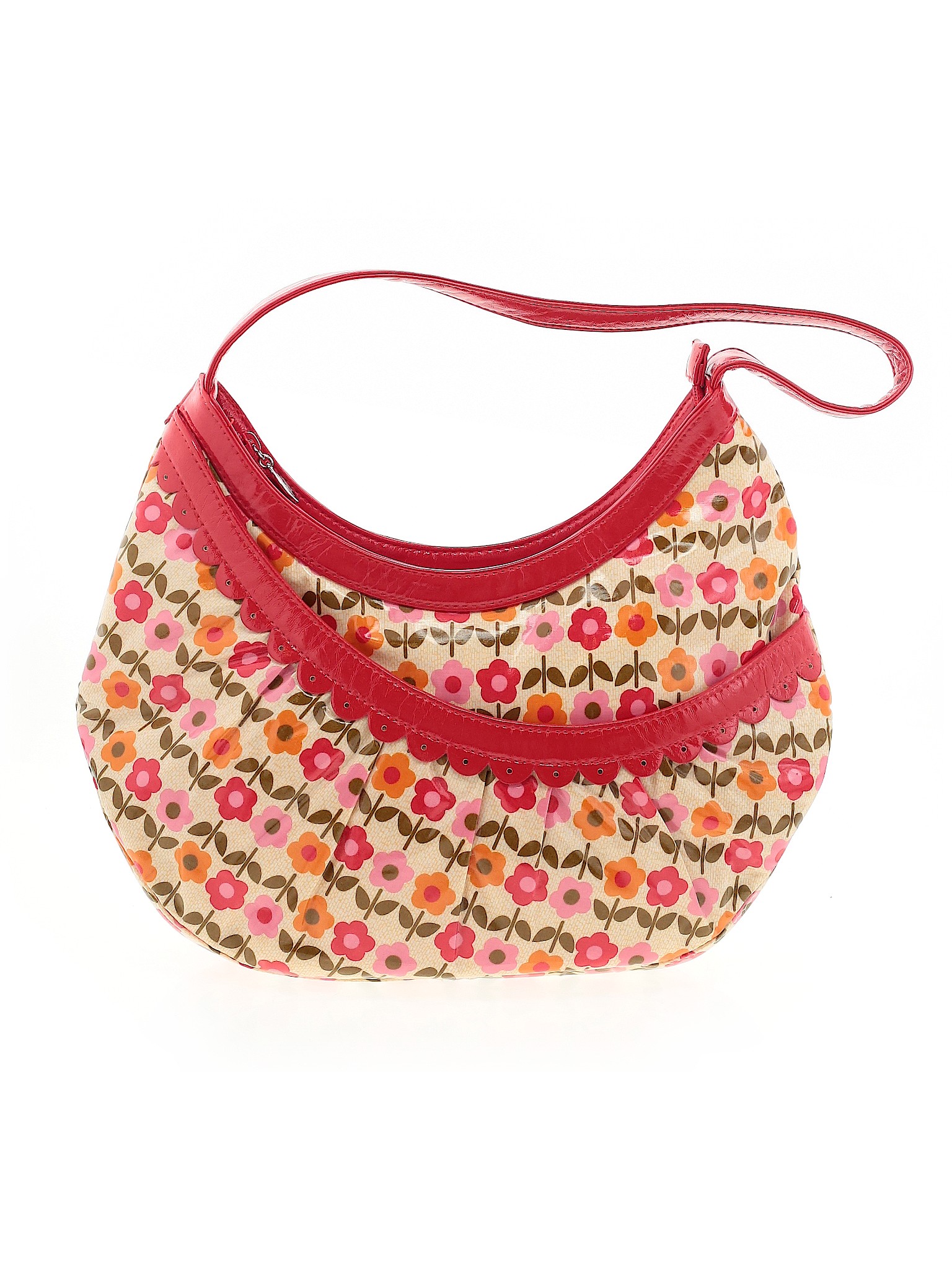 Frill Vera Bradley Color Block Floral Tan Shoulder Bag One Size - 48% ...