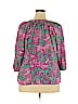 Crown & Ivy 100% Rayon Green 3/4 Sleeve Blouse Size 2X - photo 2