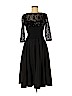 Jessica Howard 100% Polyester Black Cocktail Dress Size 6 (petite) - photo 1