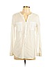 Old Navy 100% Cotton White Long Sleeve Blouse Size L - photo 1