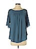 Ann Taylor LOFT Outlet 100% Polyester Blue Short Sleeve Blouse Size XS - photo 1