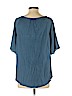 Ann Taylor LOFT Outlet 100% Polyester Blue Short Sleeve Blouse Size XS - photo 2