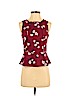 Banana Republic 100% Polyester Burgundy Sleeveless Blouse Size 0 - photo 1