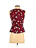 Banana Republic 100% Polyester Burgundy Sleeveless Blouse Size 0 - photo 2