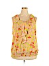 Lane Bryant 100% Polyester Yellow Sleeveless Blouse Size 20 - photo 1