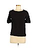 Ann Taylor LOFT 100% Rayon Black Short Sleeve Top Size M (petite) - photo 1