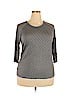 Downeast Gray 3/4 Sleeve Top Size XXL - photo 1