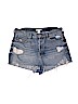 H&M 100% Cotton Blue Denim Shorts Size 12 - photo 1