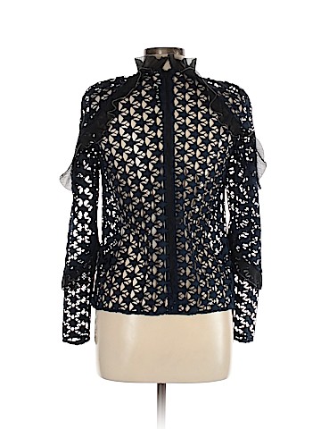 Self-Portrait Long Sleeve Blouse (view 2)